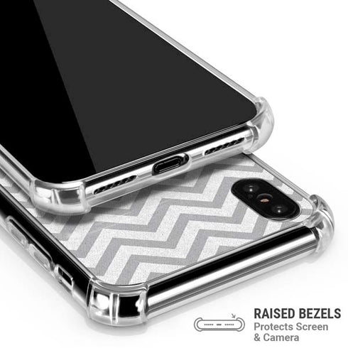 Chevron Heart iPhone XS Max Clear Case